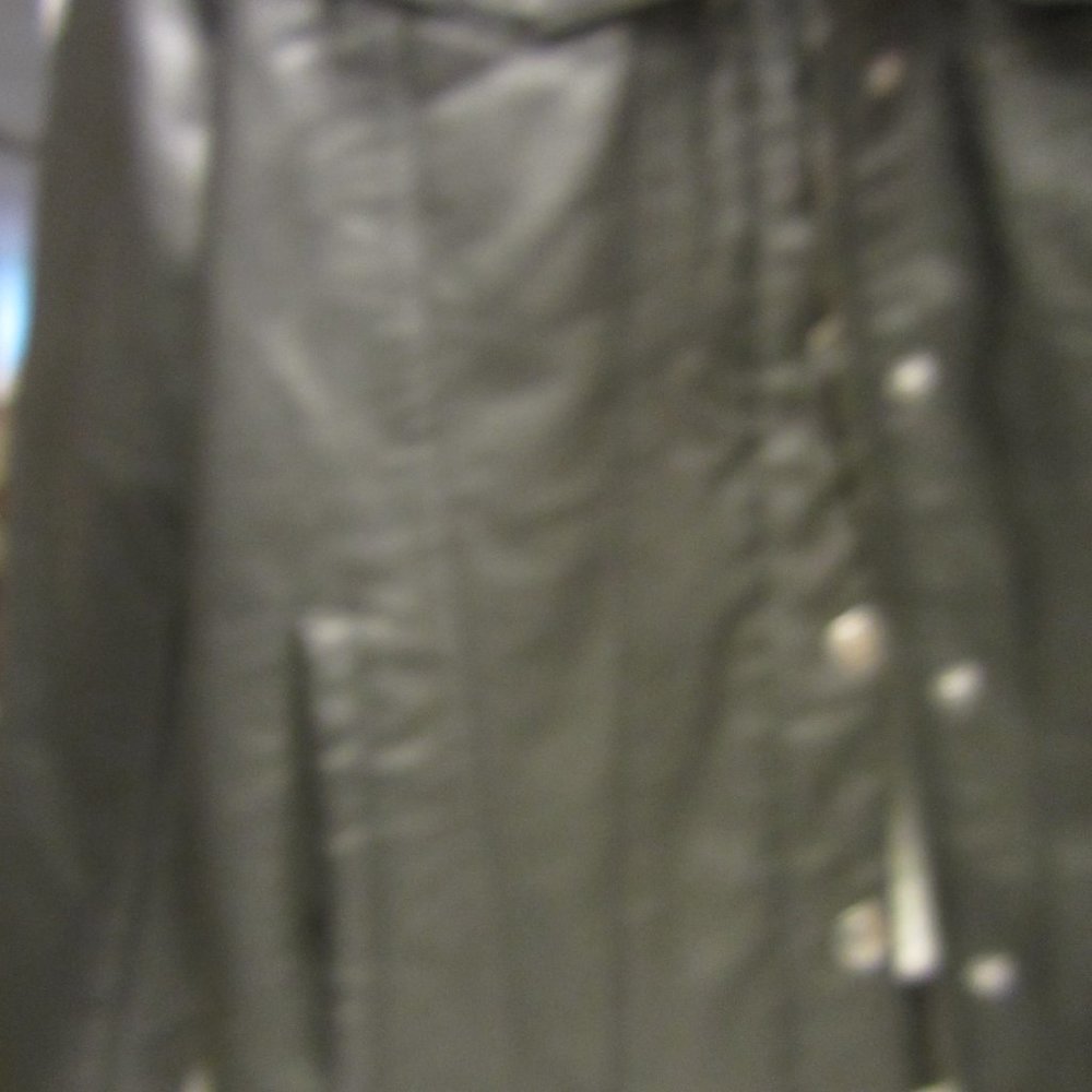 VTG LEVI STRAUS FAUX LEATHER TRUCKER JACKET, W/FAUX SHERPA LINING, LARGE - Picture 12 of 16
